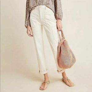 NWOT Anthropologie Herringbone Carpenter Utility